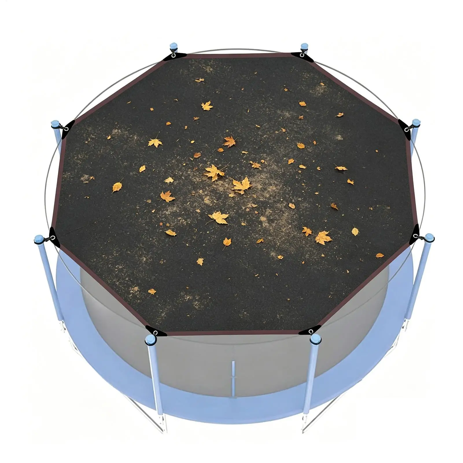Octagonal Waterproof Protection Replacement Part Sunshade Accessories Trampoline Shade Cover Trampoline Shade For 10FT 12FT 14FT