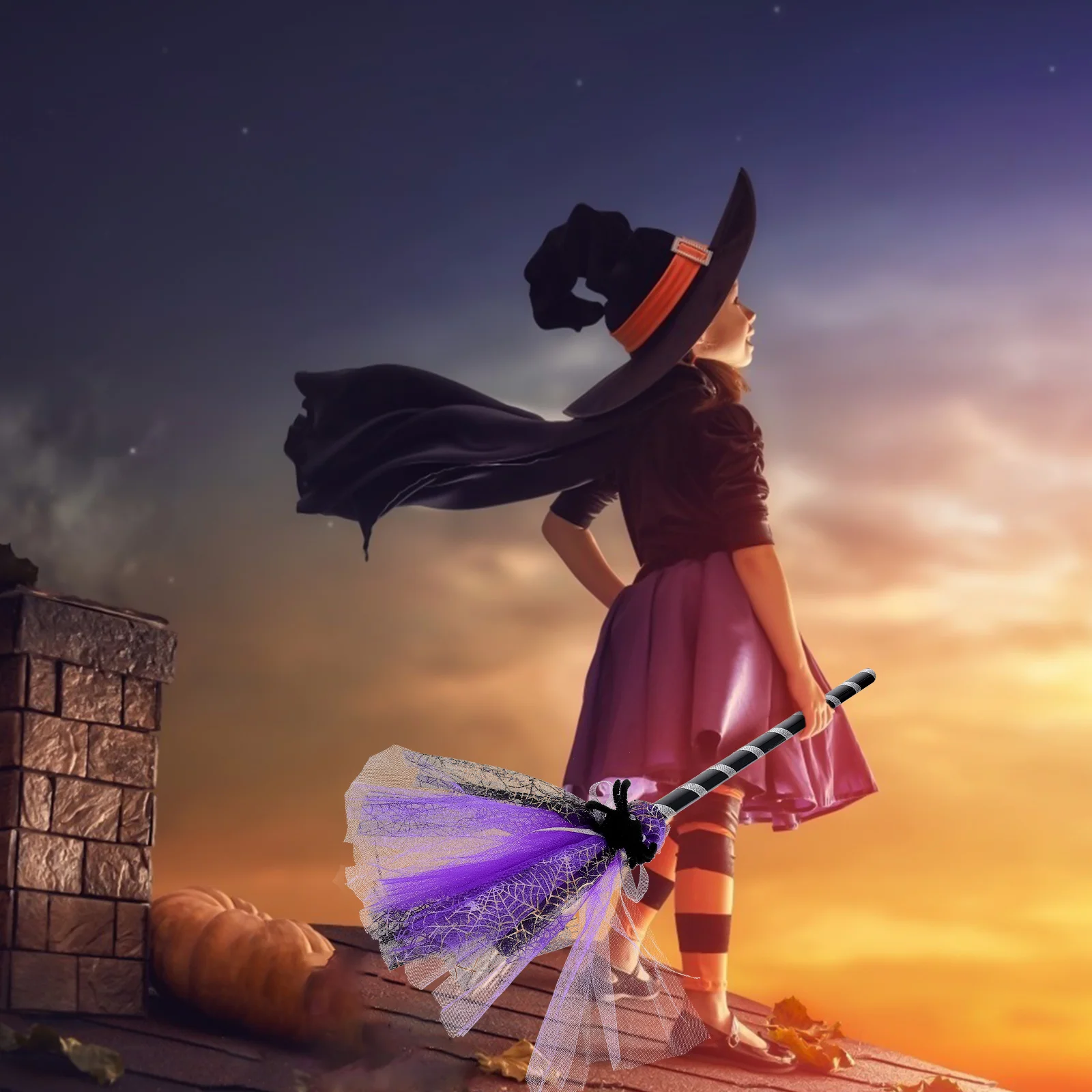 1 szt. Halloweenowy pałeczka do czarowniczej czarówki, wykwintny prezent na przyjęcia i występy dla dzieci, pałeczka do czarowniczej czarówki na Halloween.