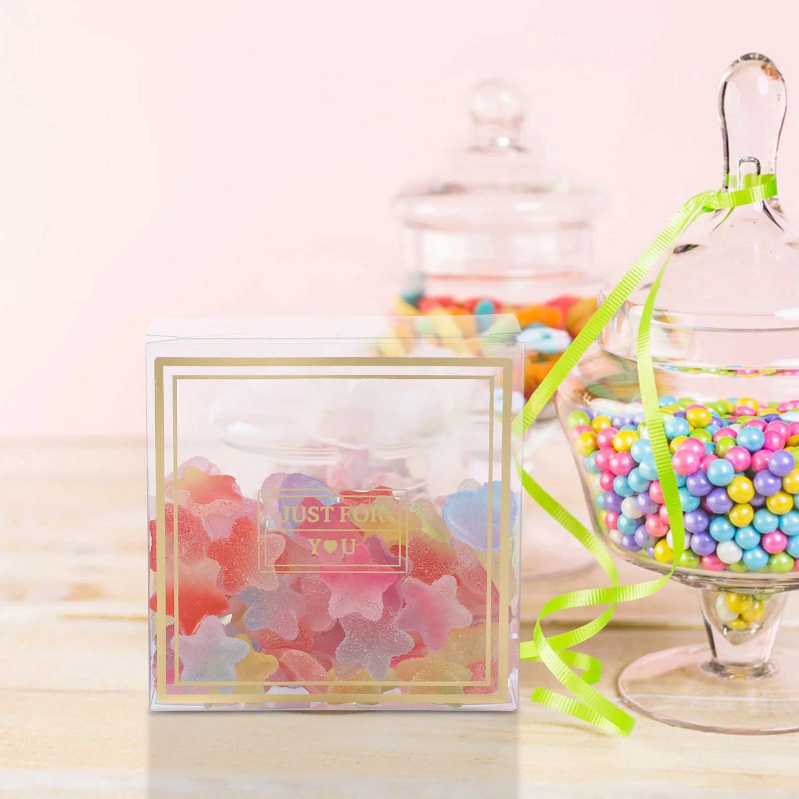 

12Pcs Clear Favor Boxes Transparent Candy Boxes Snowflake Crisp Design for Wedding Party Bridal Shower Treat Packaging