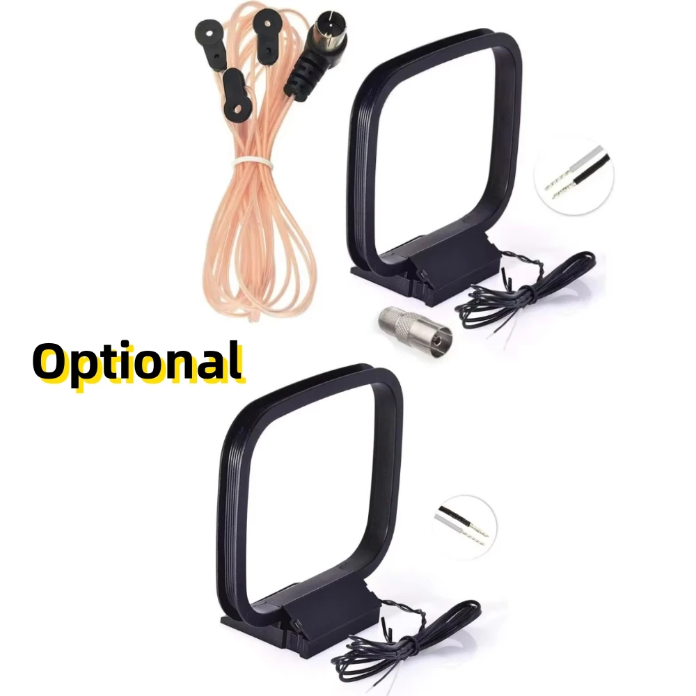 75 Ohm Indoor FM Radio Antenna AM Loop Antennas FM Antenna FM Dipole Antenna for Car Radio Music Equipment Home Stereo Receiver