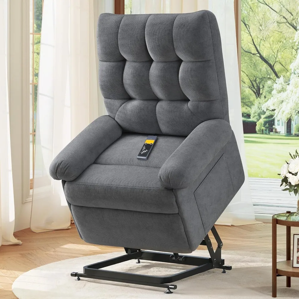 Power Lift Recliner Chair for Elderly, Triple Motor Lift Chair with Infinite Position, Electric Stand Assist for Seniors, Single