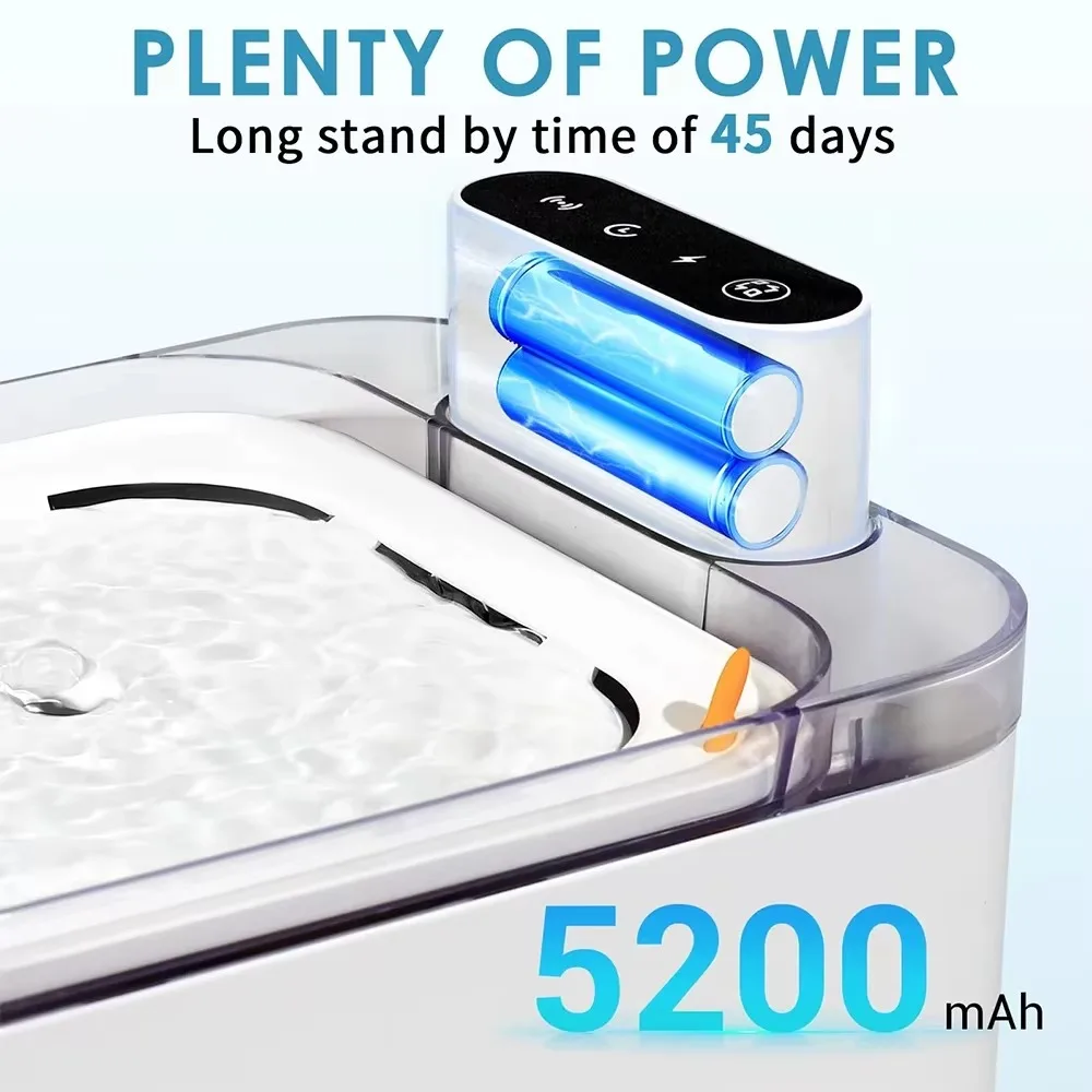 FurStar3L Automatic Cat Water Fountain USB Cable/Battery Operated Smart Sensing Sensor Dog Cat Dispenser Pet Cats Drinker With F