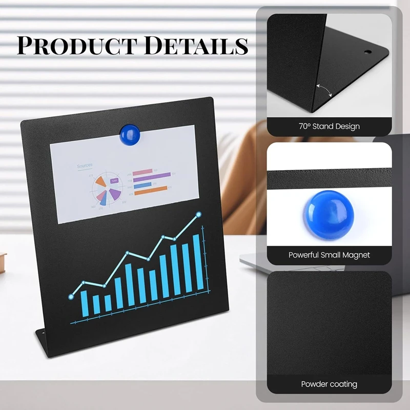 Metal Easel Magnetic Display Board Hot Selling Double Sided Bulletin Board Dry Erase Memo Board Wall Mountable Tabletop
