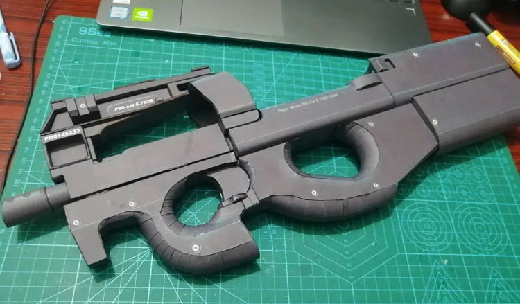 3Dジグソーパズルfn p90,1:1スケール,教育玩具,DIY用