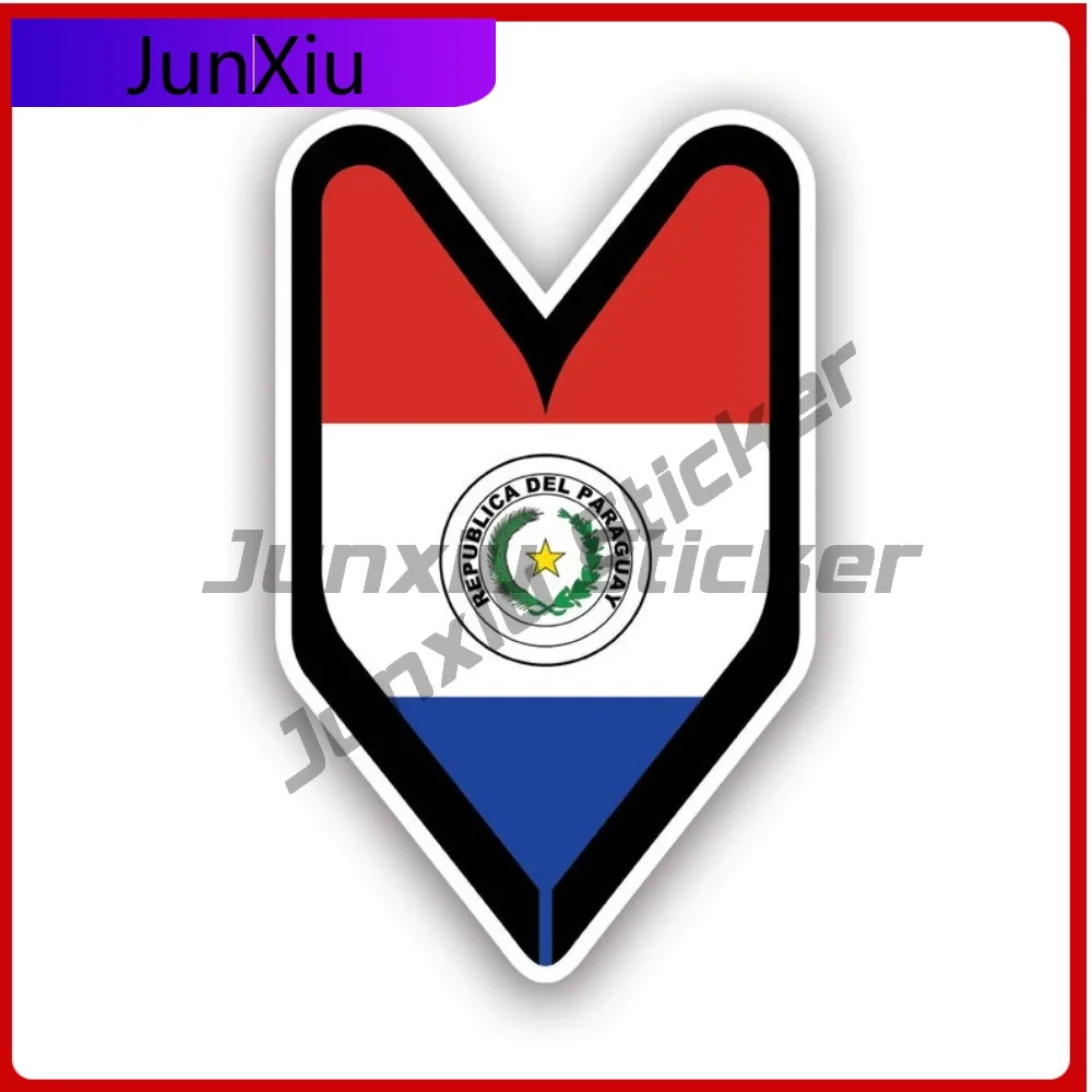 

Paraguayan Driver Badge Waterproof Scratch Resistant Vintage For Laptop Car Body Helmet Easy Apply Self Adhesive Decoration