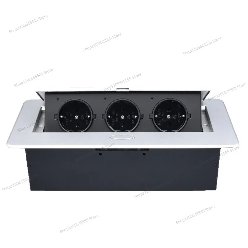 European standard German standard function socket Embedded desktop socket Pop-up charging USB + Type-C hidden socket