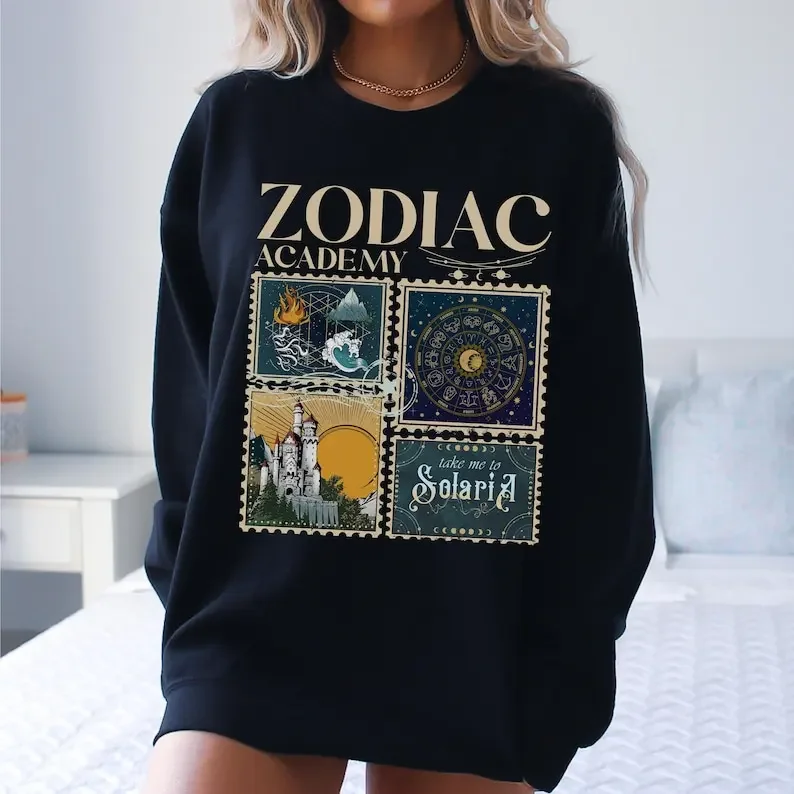 Zodiac Academy Shirt Take Me to Solaria Booktok Merch Vega Twins Celestial Heirs Fantasy Book Lover Gift Dark Academia Aesthetic