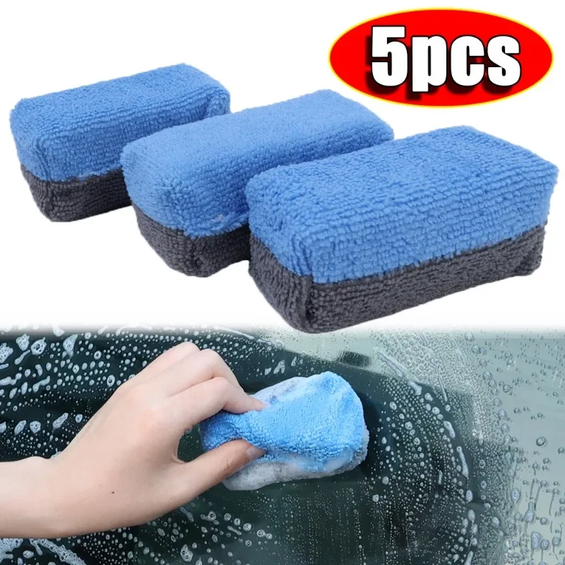 

Car Wash Microfiber Applicator Pad Paint Care Polishing Waxing Detailing Sponge Eraser Car Cleaning Supplies Wash Tools