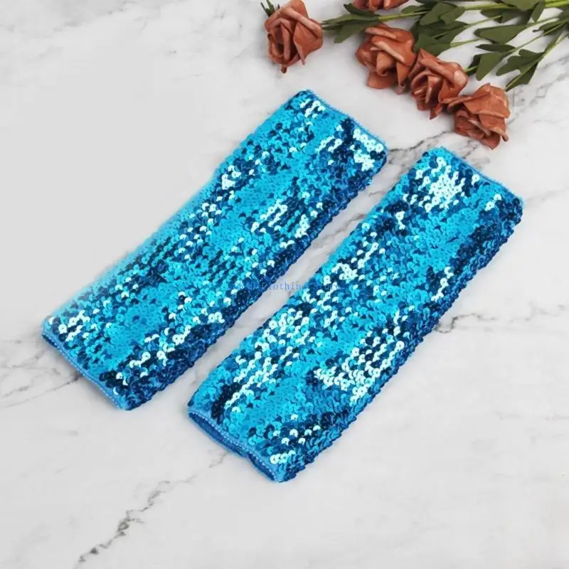 N0PE Sparakling Sequins ARM Bands COOL ARM SLEEVE cho lễ kỷ niệm và khiêu vũ