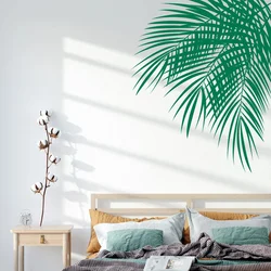 Tropical Palm Tree Leaves Wall Sticker Vinyl Art Interior Home Decor for Living Room Bedroom Plant Decoration Decals Mural G142