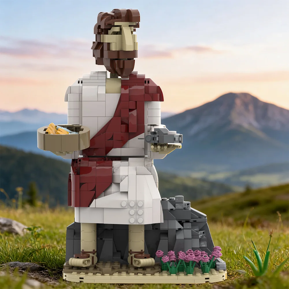 MOC Christentum Jesus Fütterung der Mehrheit Ziegel Sohn Gottes Jesus Figur Baustein Modell Montage Spielzeug Kind Geburtstag Geschenk