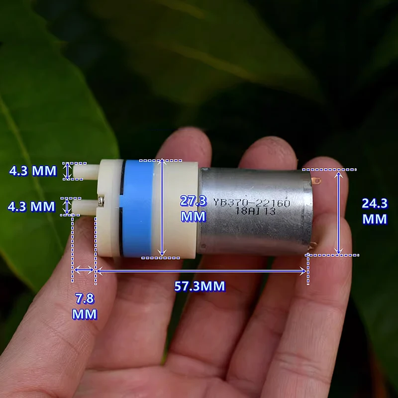 

DC 5V 6V YB370 Mini Vacuum Diaphragm Pump Small Negative Pressure Suction Air Oxygen Pump for DIY Breast Monitor Beauty Device