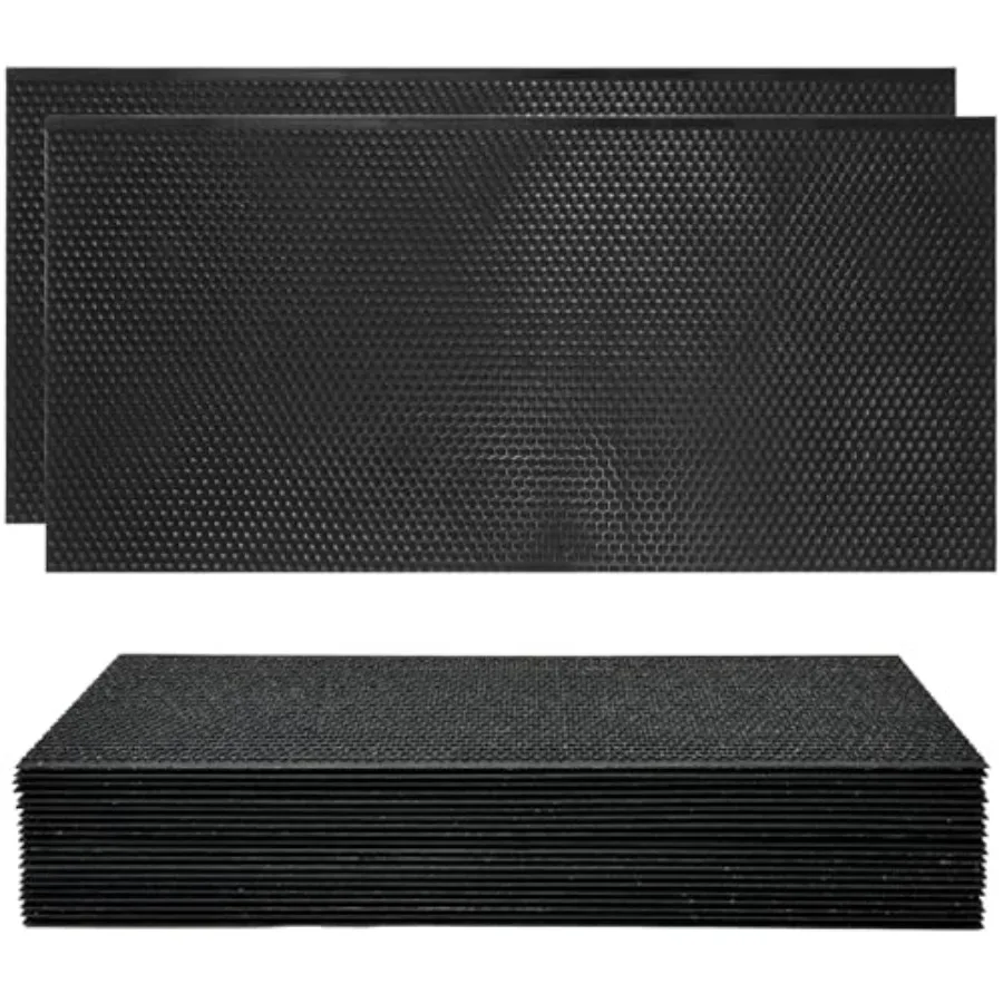 

Food-Grade Plastic Deep Foundation for Bee Hive Frames, Natural Beeswax Coated Bee Frame Foundation Sheets for Deep Brood Frame