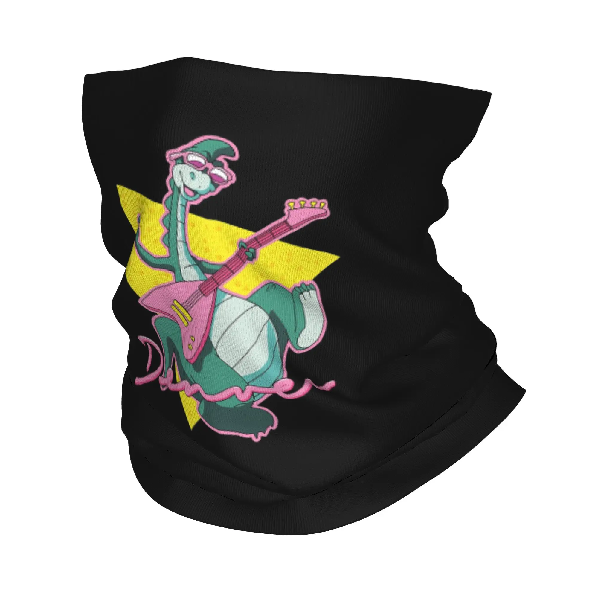 Animated Denver The Last Dinosaur Bandana Neck Gaiter Printed Wrap Mask Scarf Balaclava Running Unisex Adult Breathable