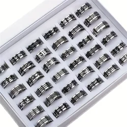 10Pcs/Lot Fashion Classic Smooth Stainless Steel Rings For Women Men Simple Mix Style Gold Silver Black Color Jewelry Party Gift