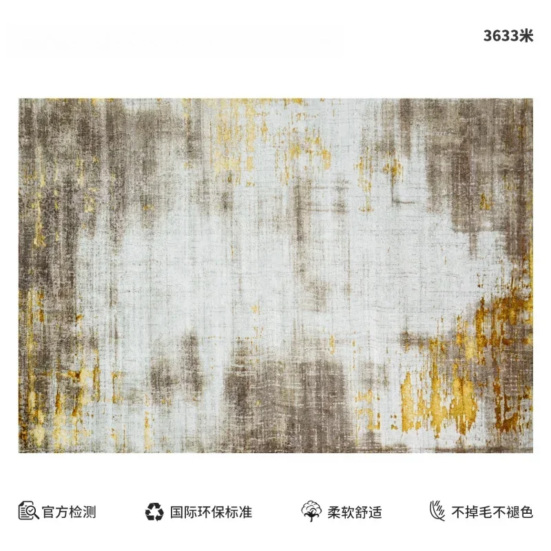 Turkey imported American light luxury carpet modern simple gray living room coffee table blanket Nordic bedroom bedside blanket