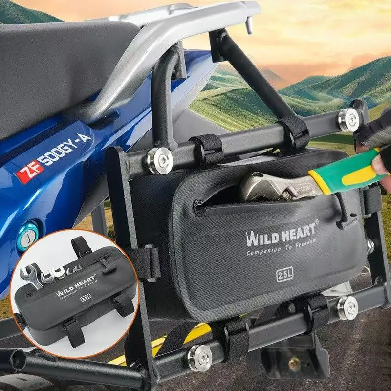 

Боковая сумка для мотоцикла, водонепроницаемая сумка для инструментов, подвесная сумка для мотоцикла, сумка для инструментов для ремонта бампера мотоцикла