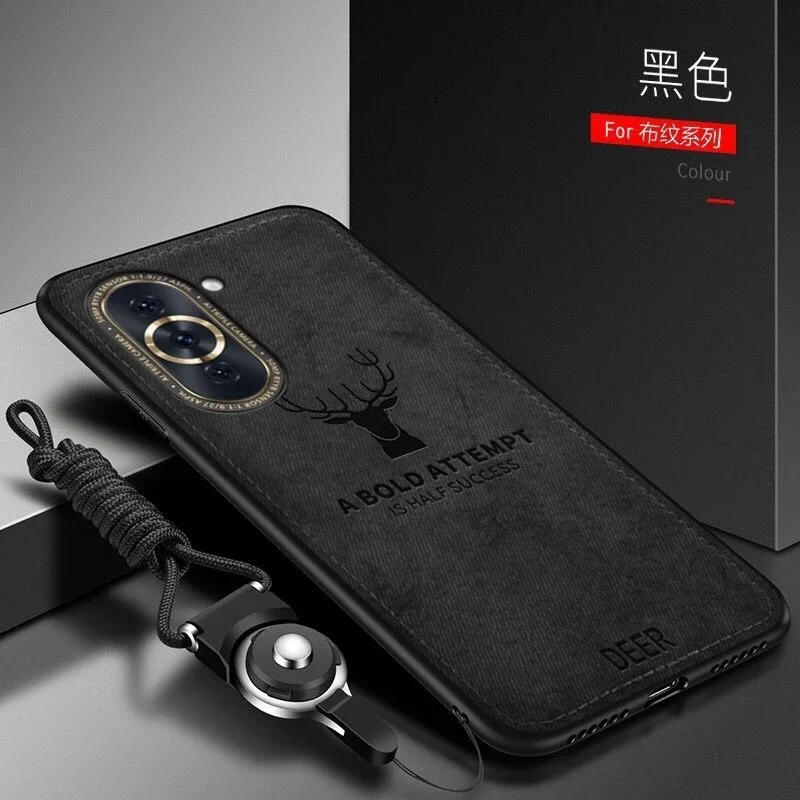 Case For Huawei Nova 11 11i 10 SE 9 8 Pro Luxury PU Woven Fabric Phone Cover For Nova10 Soft Silicone Capa Shockproof Bumper