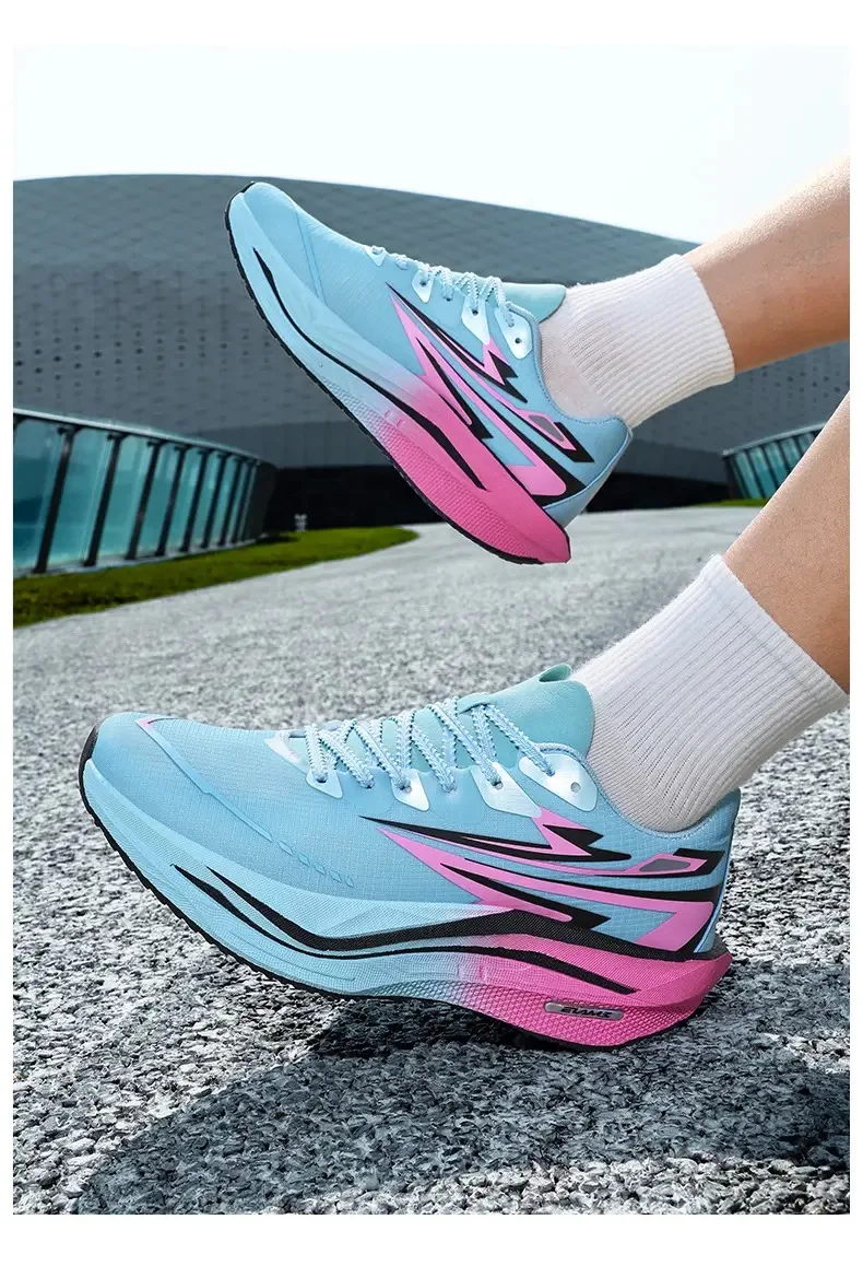 

Men Mesh Running Shoes Trainer Sneakers Breathable Jogging Non-Slip Outdoor Shoes Race Luxury shoes Couple Off-road Cushioning