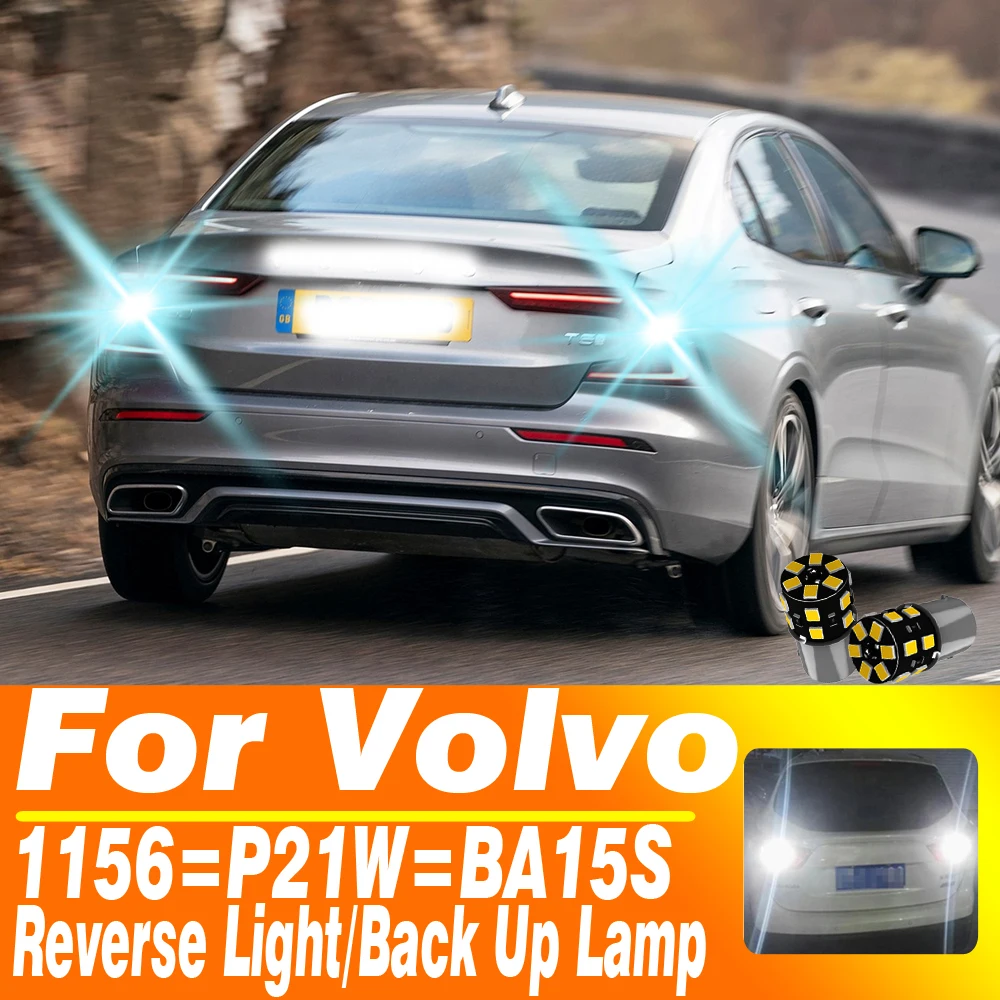 

2X For Volvo S60 V70 MK2 XC70 V50 S40 S80 1156 P21W BA15S 7506 5008 Led Canbus Back Up Lamp Reverse Light Rear Fog Lamp R5W R10W