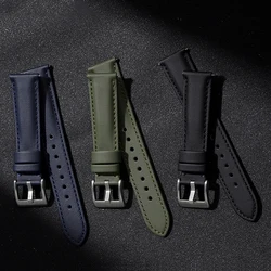 Quick Release Sailcloth Leather Watchbands 20mm 22mm Nylon Belt Smart Watch Strap for Huawei Watch GT Soft Bracelet Wrist Band
