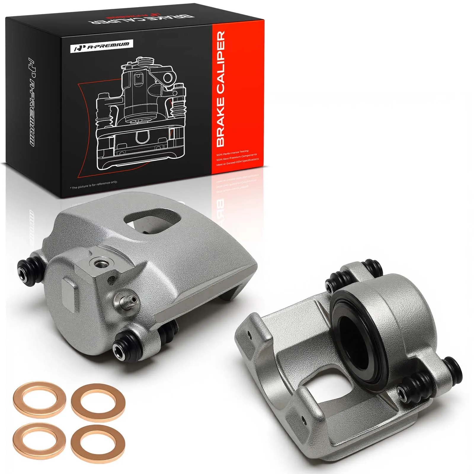 A-Premium Pair Front Brake Calipers for Ford F-150 Bronco 1994-1996 E-150 E-150 Club Wagon 2003 E-150 Econoline 1994-2002