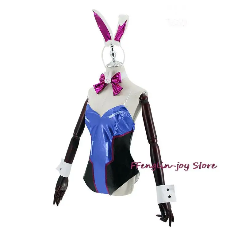 Game Overwatch D.Va Cosplay Costume Overwatch DVA Cosplay Costume Women Hana Song Game Overwatch Bunny Girl