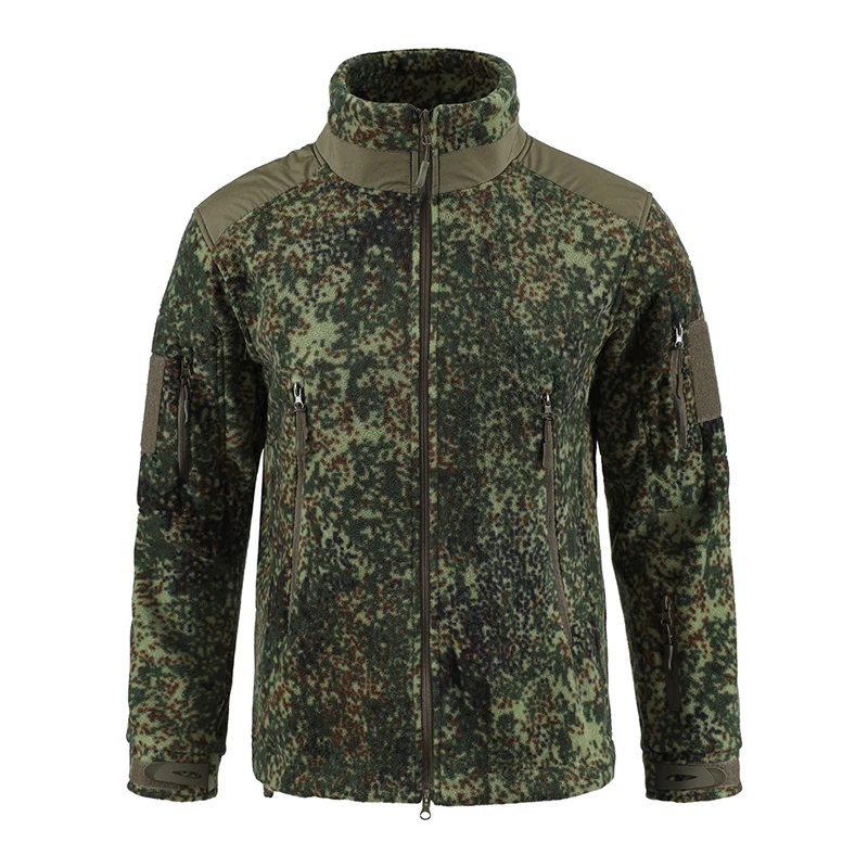Winter Mens Softshell Warm Jacket Man Polar Fleece Army Camo Tactical Coats Men Stand Collar Thermal Windbreaker Sweatshirts