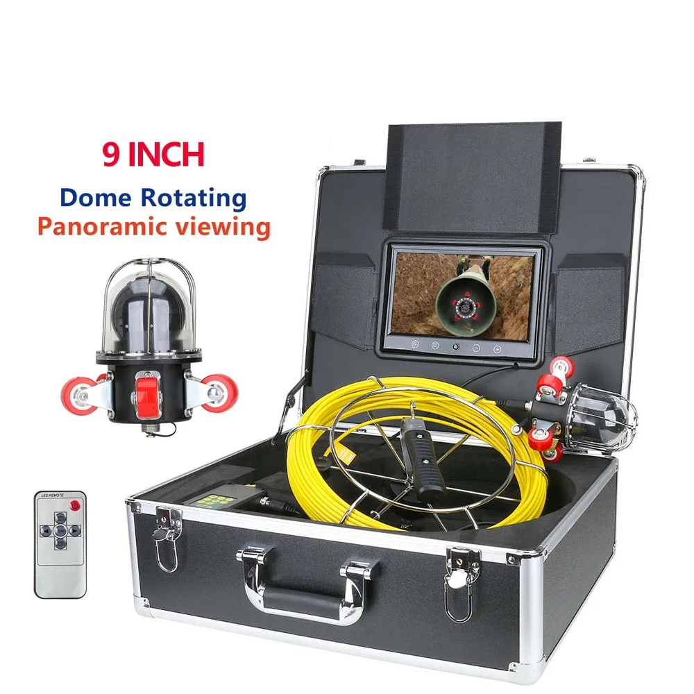 

9 Inch DVR Monitor 30M Sewer Pipeline Endoscope With 512HZ Transmitter Pipe Locator 22MM IP68 HD 1000TVL Camera 12PCS