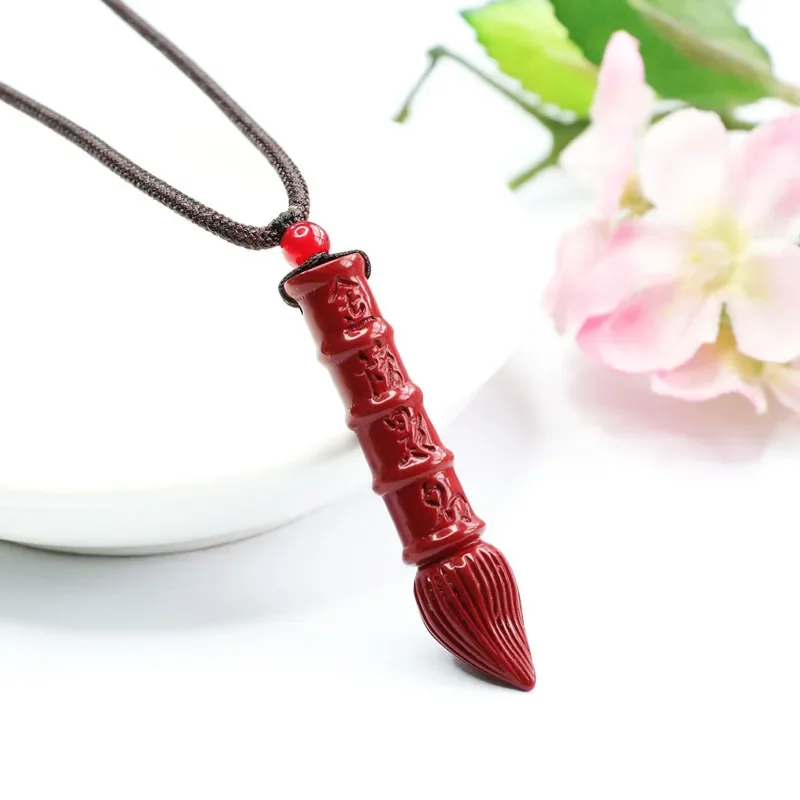 Purple Sand Pendant Brush Styling Men's Style Improves Carrying Accessories to Give Children  Lucky Pray for Good Results Gift