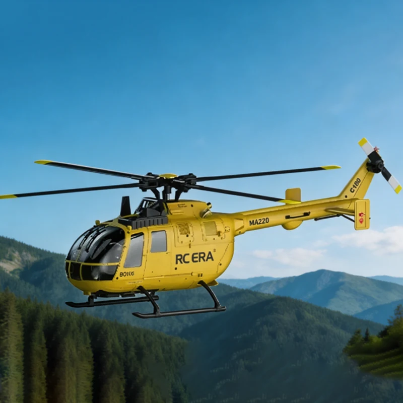 Rcera Rc Helicopter Bo105 C180 6 Channel Single Rotor No Aileron Stunt Intelligent Positioning Scale Rc Model For Adult Hobby