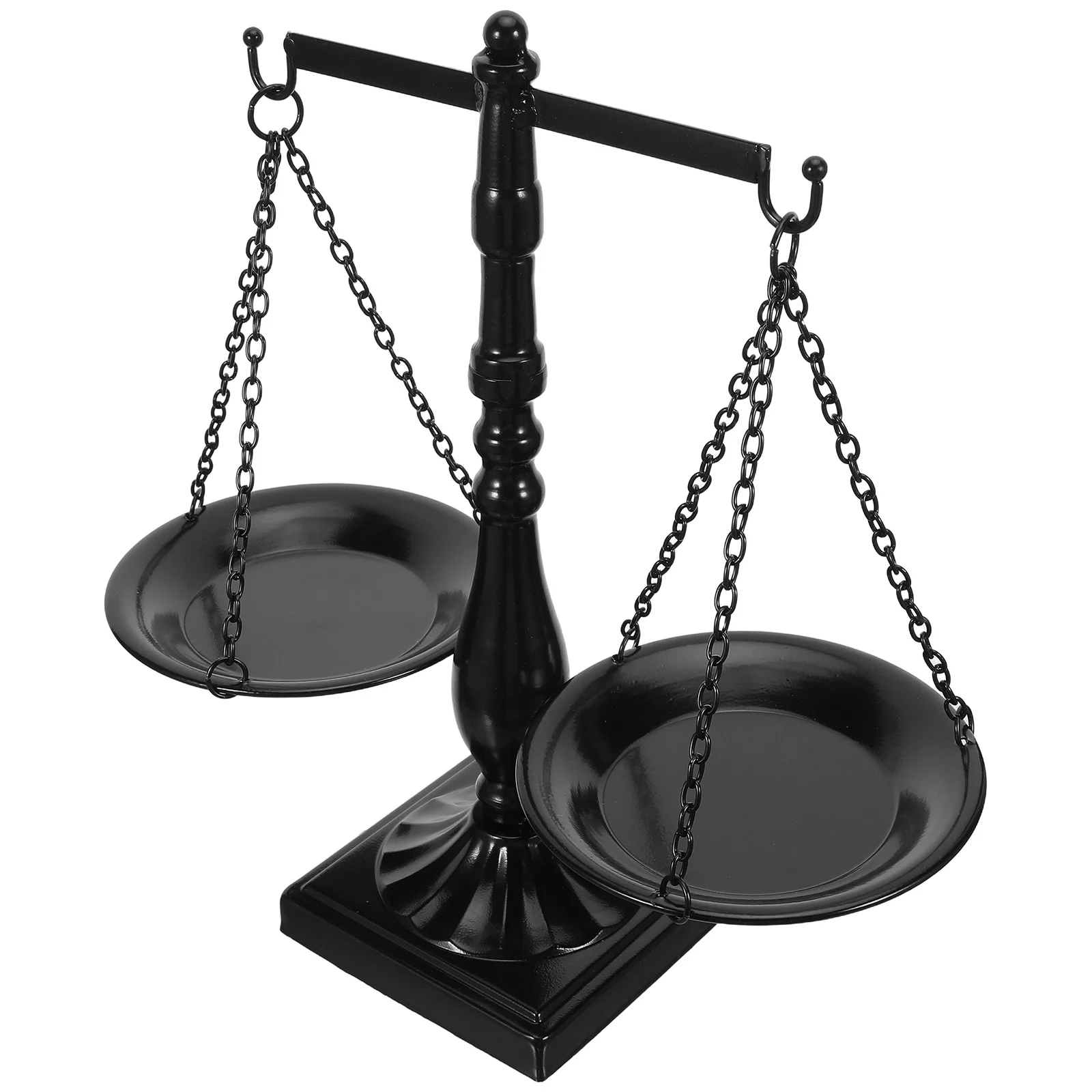 

Vintage Metal Libra Scale Decor Balance Justice Symbol Rustic Farmhouse Office Tabletop Statue Lawyer Desk Accessory - Scales