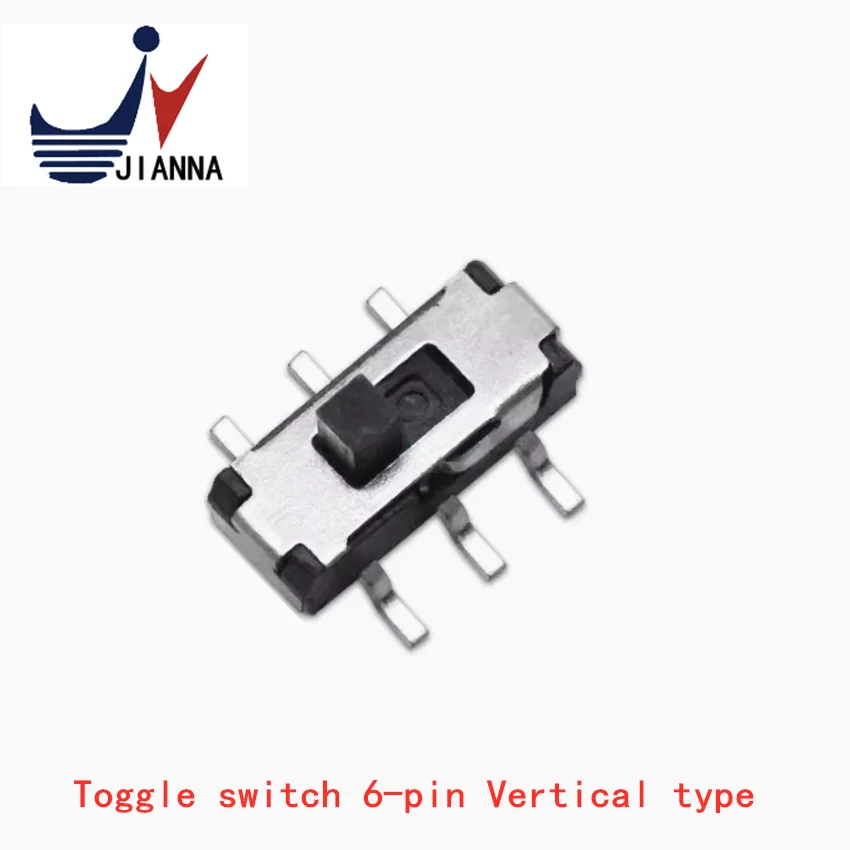 Toggle switch 6 pin vertical patch micro power switch wave band 2 gear is shifting MSS22D18G2 handle height 2MM