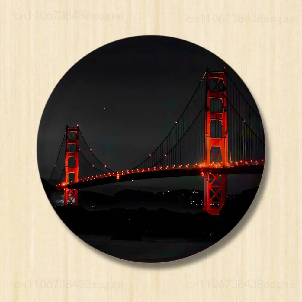 Golden Gate Bridge  Badges 25 32 44 58 75 mm Cartoon Brooches Cosplay Pins Backpack Shoes Hat Accessories Lover Gifts view 6