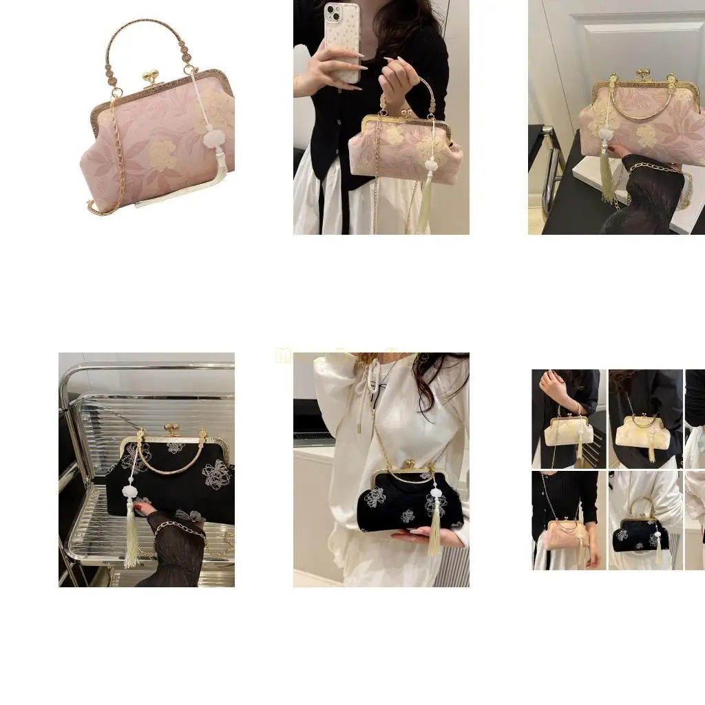 

X90D Shoulder Crossbody Bag Chinese Handbags Purses Patterned Clutches Purse