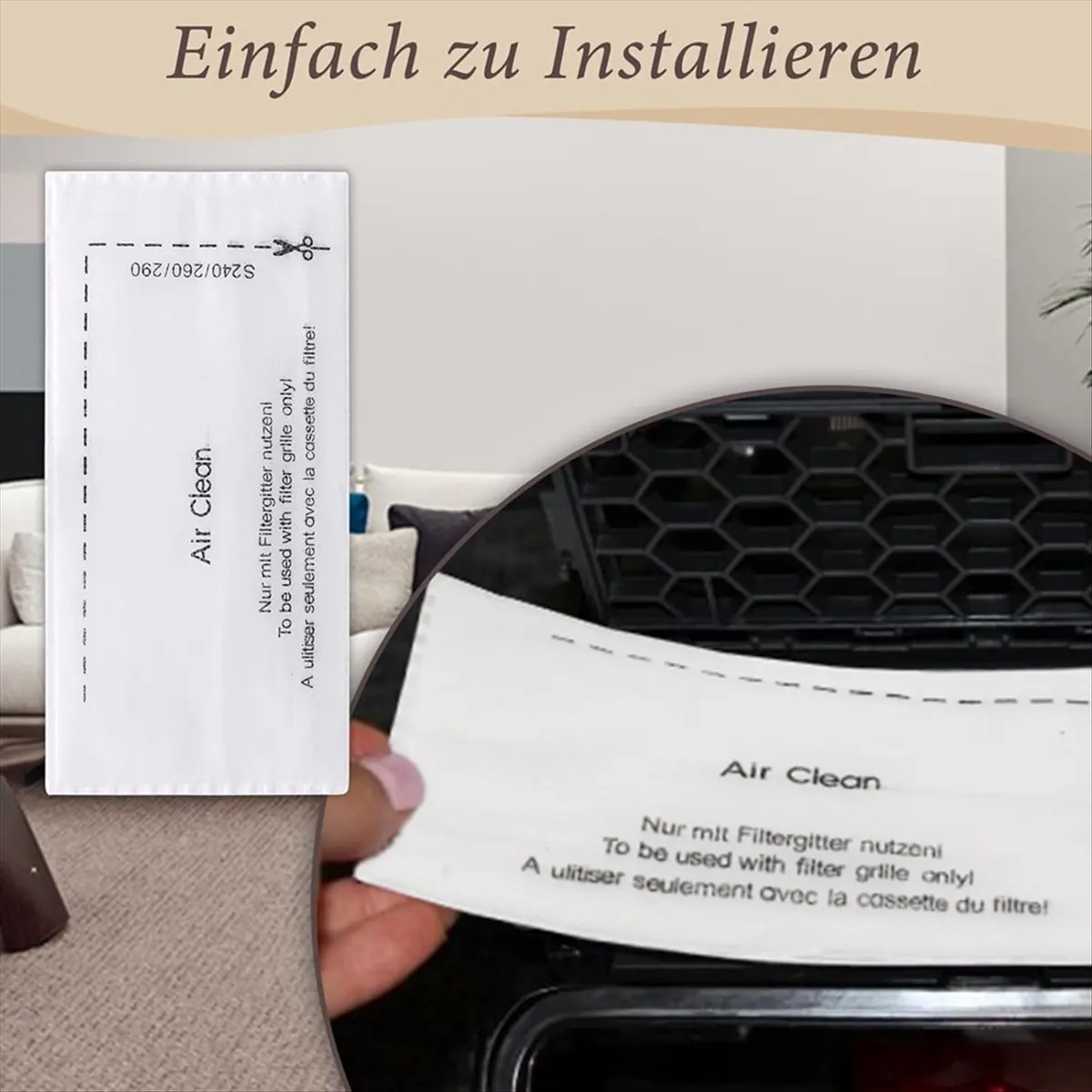 Vacuum Cleaner Filter Set for Complete C1/2/3 Vacuum Cleaner Filter and Motor Protection Filter Set