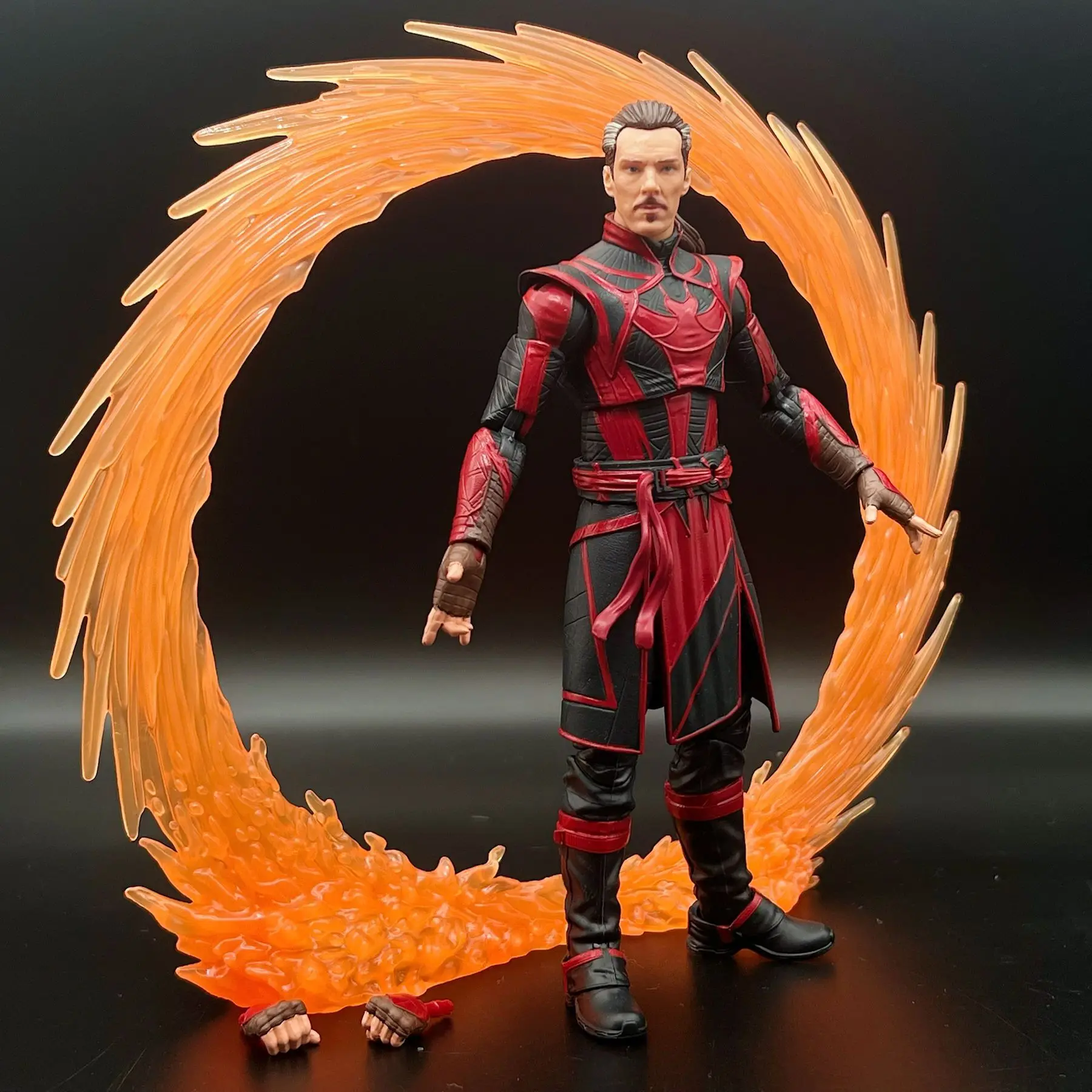 Marvel Legends The Defender Dr Strange Sling Ring, couche de peinture jaune manquant, figurine d'action ample de 6 pouces