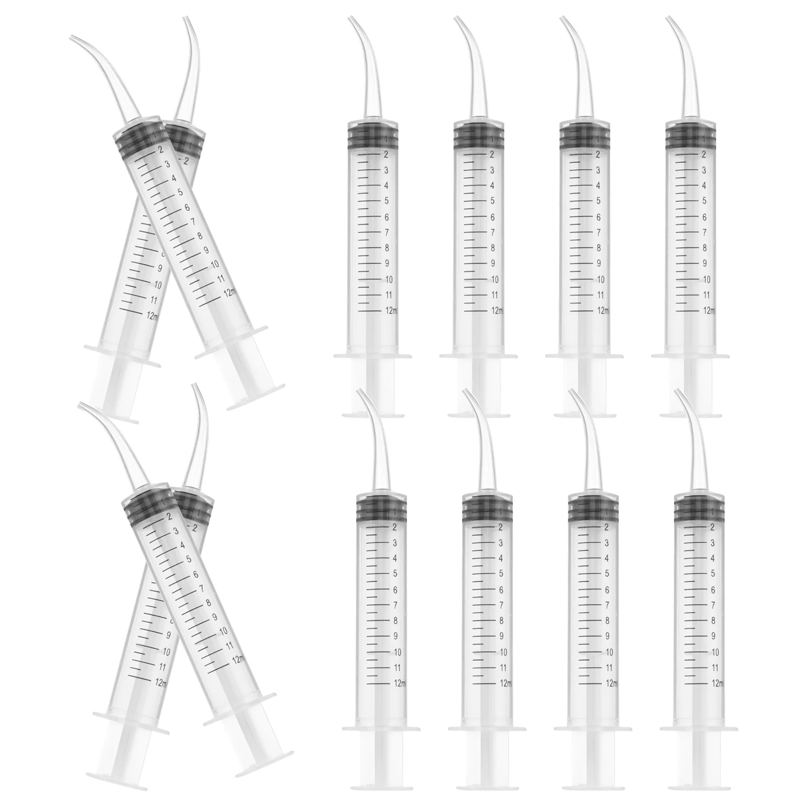 12 Pcs Feeding Pet Reusable Tube Cat Injector Food for Small Animal Rabbit Plastic Portable