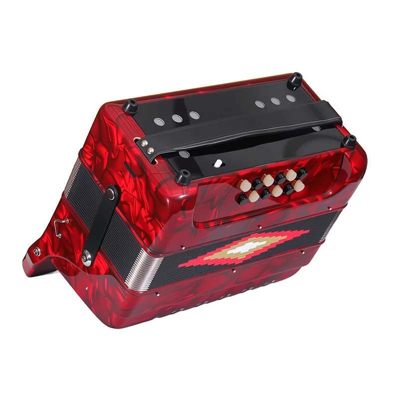 Professional Diatonic Portable Accordion ABS Material for Adult Grading Beginner Keyboard Instrument 34 Keys 12 Bass