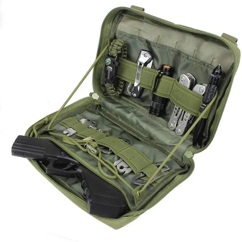 Taktische MOLLE Multifunktionstasche EDC Medizinische Ausrüstungszubehör Kleine Geräte-Organizer-Tasche für Wandern, Jagen, Angeln – Detail 15