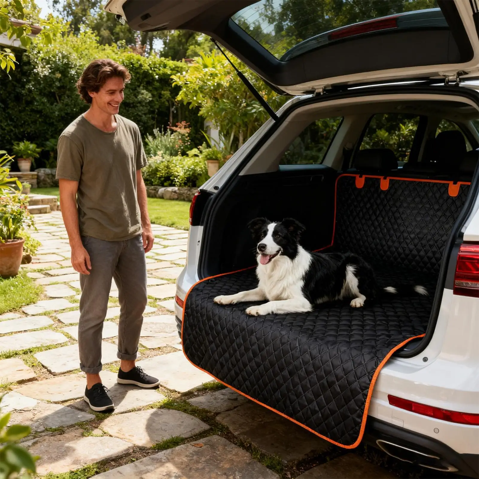 

Car Trunk Cargo Mat Heavy Duty Car Trunk Protection Pad Waterproof And Scratch Resistant Pet Floor Cover For Truck RV Sedan