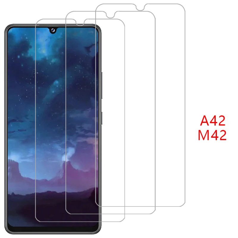 tempered glass for samsung galaxy a42 m42 5g phone case samsunga42 galaxya42 m a 42 42a 5 g a425g back cover 360 samsumg galxy