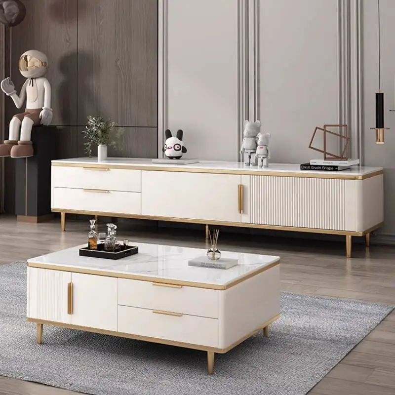 

Glossy Classic Tv Cabinet Beige Minimalist Long Unique Vintage Tv Cabinet Designer Modern Luxury Muebles Para Sala Furniture