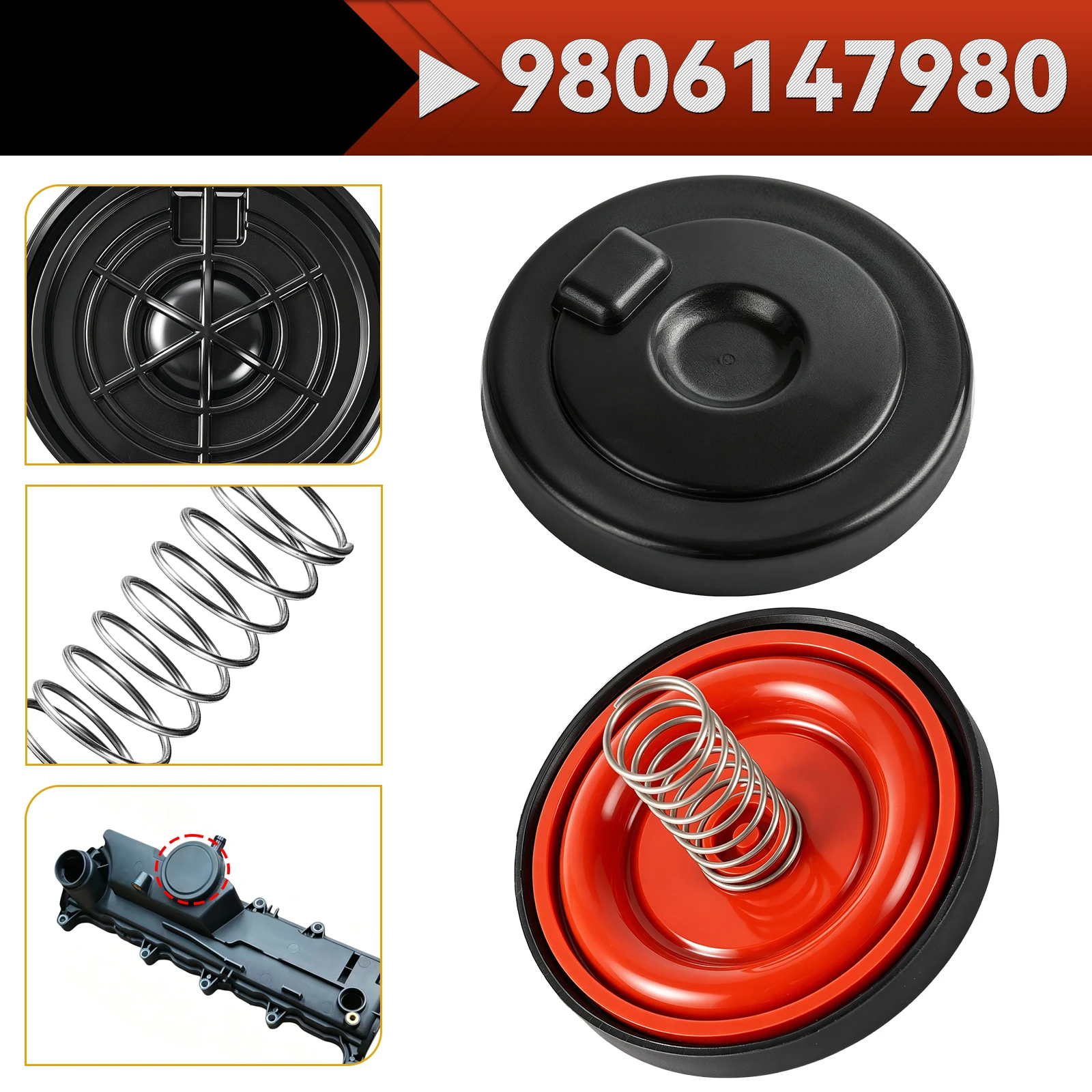 

PCV Valve Cover Repair Kit with Membrane Fit For Engine K9K Renault Kangoo Dokker Lodgy Megane 3 4 Scenic 1.5dCi 8200629199 New