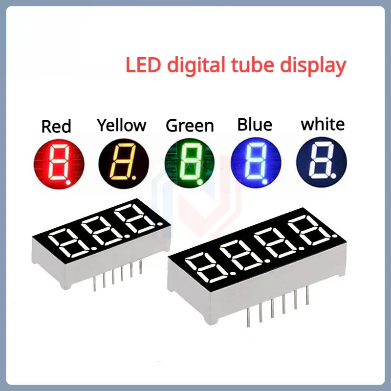 

LED Digital Tube Display 0.28/0.36/0.56-Inch 3/4-Bit Co-Yin Co-Yang White/Yellow Green/Emerald Green/Blue Luminotron