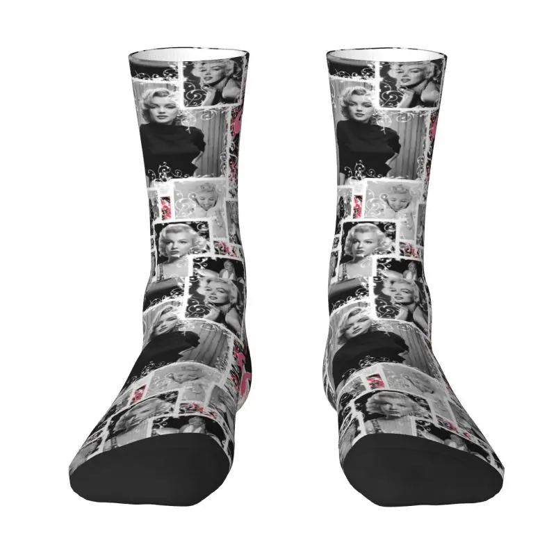 Fashion Marilyn Monroe Life Men Women Crew Socks Unisex Fun Singer Actress Spring Summer Autumn Winter Dress Socks