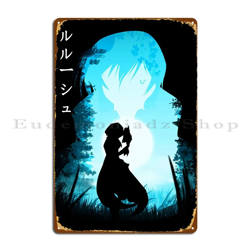 Lelouch Lamperouge Metal Signs Cinema Custom Mural Wall Custom Tin Sign Poster