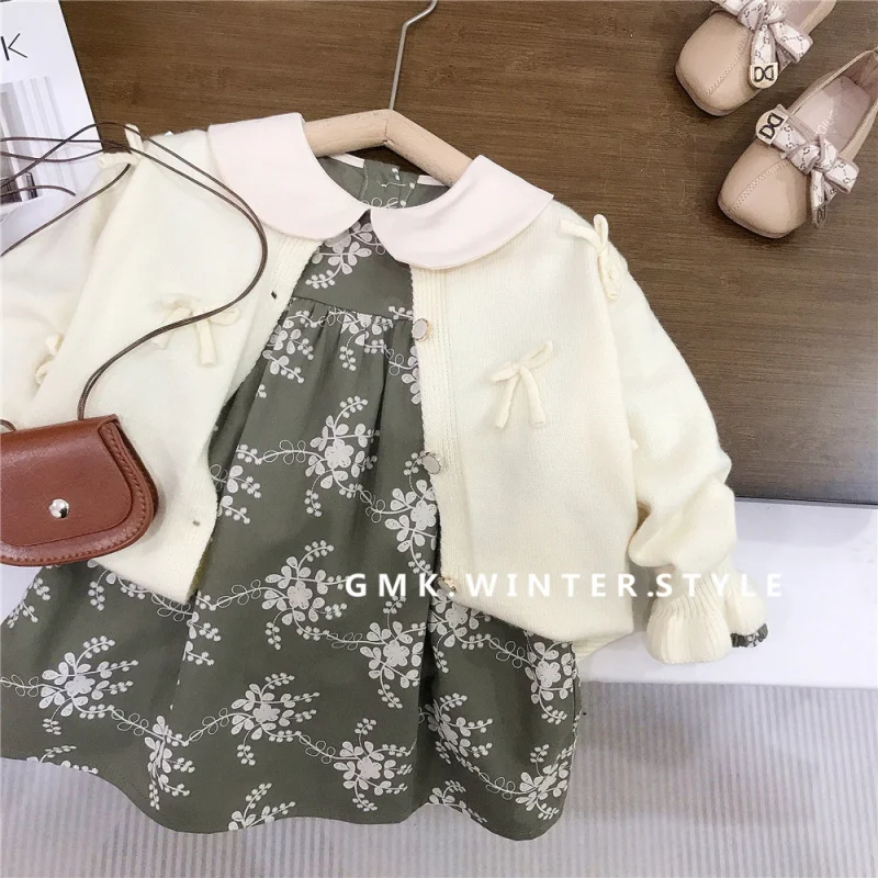 

New Children's Dress for Girls, Elegant Retro Jacquard Doll Dress, Stylish Casual Princess Dress