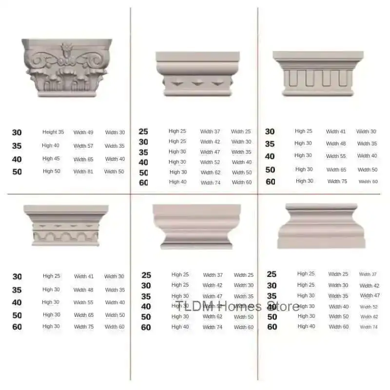 

Roman Cement Plastic DIY Column Mold Household Garden Buildings for Cylindrical Square Closure European Balcony Decorative Molds