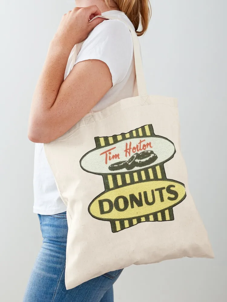 

Tim Horton's Donuts Tote Bag female bag Shopping bags Customizable tote bag cute pouch